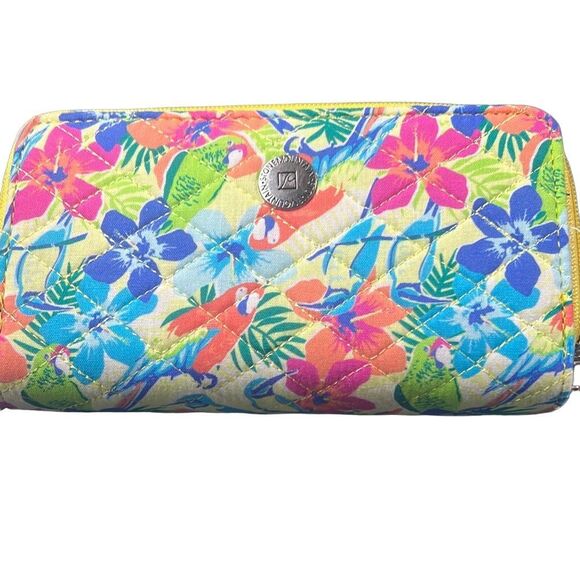 Tiffany Rose Women’s Multicolor tropical floral Quilted Cotton Wristlet OS - Picture 2 of 13